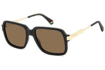 Okulary przeciwsłoneczne Polaroid PLD6220/S/X 003/SP Polarized Prostokątne Czarne