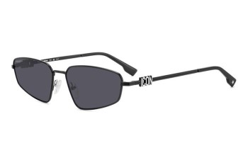 Sluneční brýle Dsquared2 ICON0015/S 807/IR Obdélníkové Černé