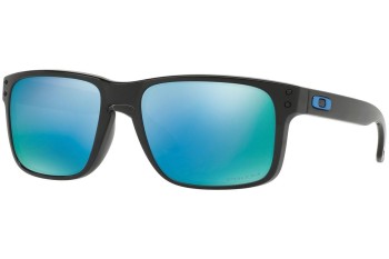 Okulary przeciwsłoneczne Oakley Holbrook OO9102-C1 PRIZM Polarized Kwadratowe Czarne