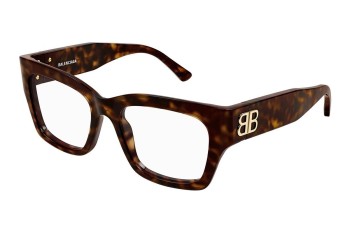 Okulary korekcyjne Balenciaga BB0325O 007 Kwadratowe Havana