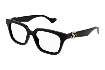 Okulary korekcyjne Gucci GG1536O 001 Kocie oczy Czarne