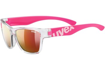 Aurinkolasit uvex sportstyle 508 Clear / Pink S3 Kulmikkaat Kristalli