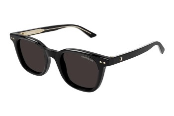 Okulary przeciwsłoneczne Mont Blanc MB0320S 001 Owalne Czarne