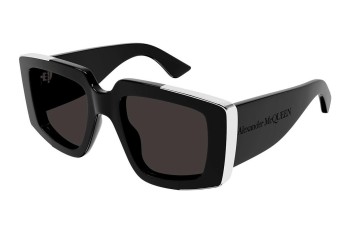 Okulary przeciwsłoneczne Alexander McQueen AM0446S 001 Kwadratowe Czarne