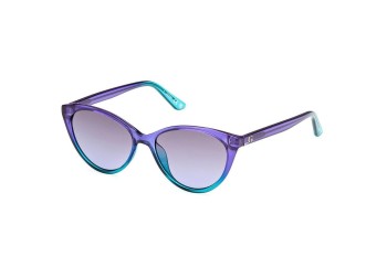 Okulary przeciwsłoneczne Guess GU8291 92W Kocie oczy Niebieskie