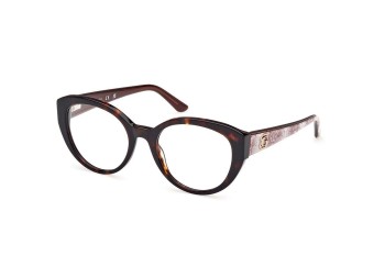 Okulary korekcyjne Guess GU50127 052 Okrągłe Havana