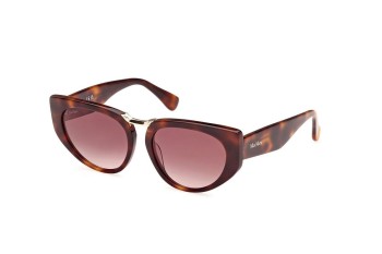 Okulary przeciwsłoneczne Max Mara MM0093 52F Kocie oczy Havana