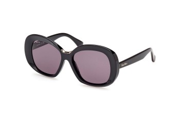 Zonnebril Max Mara MM0087 01A Ronde Zwart