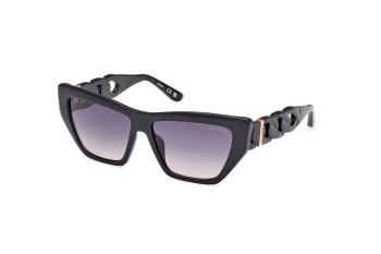 Okulary przeciwsłoneczne Guess GU00111 01B Kocie oczy Czarne