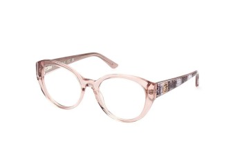 Okulary korekcyjne Guess GU50127 057 Okrągłe Beżowe