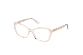 Okulary korekcyjne Guess GU50115 025 Kocie oczy Beżowe