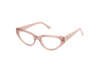 Okulary korekcyjne Guess GU50113 057 Kocie oczy Beżowe