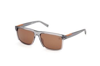 Okulary przeciwsłoneczne Timberland TB00006 20H Polarized Prostokątne Szare