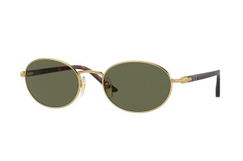 Solbriller Persol PO1018S 515/58 Polarized Oval Guld