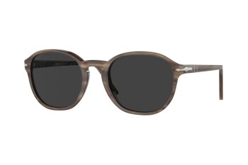 Okulary przeciwsłoneczne Persol PO3343S 120848 Polarized Okrągłe Brązowe