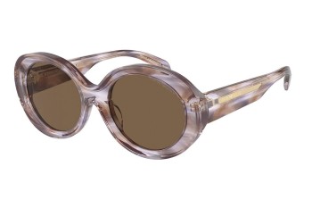 Okulary przeciwsłoneczne Emporio Armani EA4231U 615673 Okrągłe Brązowe