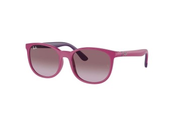 Okulary przeciwsłoneczne Ray-Ban Junior RJ9079S 71498H Kwadratowe Fioletowe