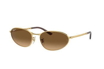 Aurinkolasit Ray-Ban RB3734 001/M2 Polarized Soikea Kulta