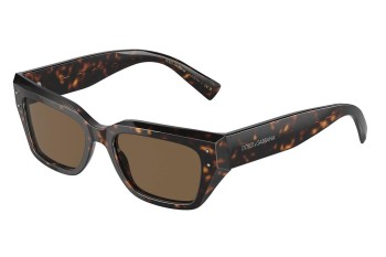 Okulary przeciwsłoneczne Dolce & Gabbana DG4462 502/73 Kocie oczy Havana