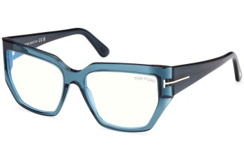 Okulary korekcyjne Tom Ford FT5951-B 092 Kwadratowe Niebieskie