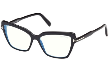 Okulary korekcyjne Tom Ford FT5948-B 001 Kocie oczy Czarne