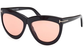 Napszemüvegek Tom Ford FT1112 01E Cat Eye Fekete