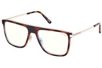 Okulary korekcyjne Tom Ford FT5944-B 056 Flat Top Havana