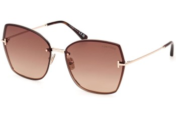 Okulary przeciwsłoneczne Tom Ford FT1107 28F Kwadratowe Złote