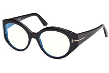 Brillen Tom Ford FT5950-B 001 Ovaal Zwart