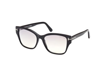 Okulary przeciwsłoneczne Tom Ford FT1108 01C Prostokątne Czarne