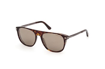 Okulary przeciwsłoneczne Tom Ford FT1105 52L Kwadratowe Havana