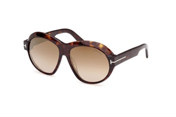 Okulary przeciwsłoneczne Tom Ford FT1113 52G Okrągłe Havana