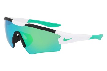 Okulary przeciwsłoneczne Nike EV24005 100 Pojedyncze | Shield Białe