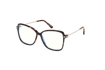 Okulary korekcyjne Tom Ford FT5953-B 052 Kocie oczy Havana