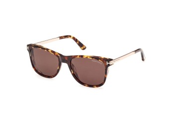 Okulary przeciwsłoneczne Tom Ford FT1104 52E Kwadratowe Havana