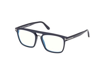 Brillen Tom Ford FT5942-B 090 Vierkant Blauw