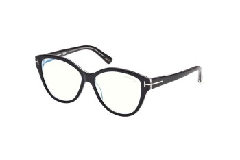 Brillen Tom Ford FT5954-B 003 Cat Eye Zwart