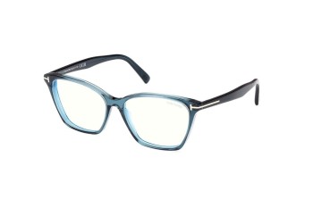 Okulary korekcyjne Tom Ford FT5949-B 092 Kocie oczy Niebieskie