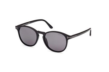 Aurinkolasit Tom Ford FT1097-N 01D Polarized Pyöreä Musta