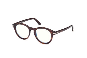 Okulary korekcyjne Tom Ford FT5940-B 052 Okrągłe Havana