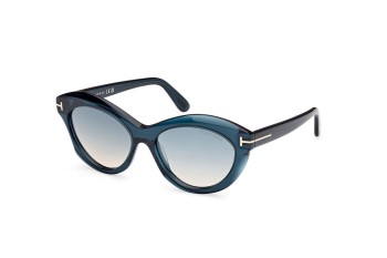 Ochelari de soare Tom Ford FT1111 92P Ovali Albaștri