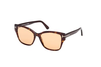 Okulary przeciwsłoneczne Tom Ford FT1108 52E Prostokątne Havana