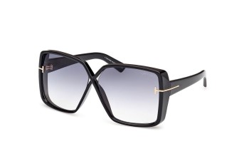 Okulary przeciwsłoneczne Tom Ford FT1117 01B Kwadratowe Czarne