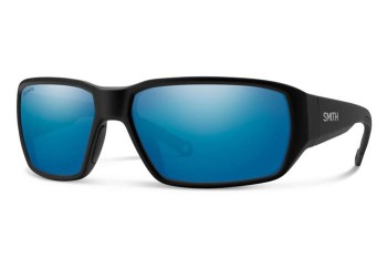 Okulary przeciwsłoneczne Smith HOOKSET 003/QG Polarized Prostokątne Czarne