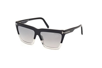 Okulary przeciwsłoneczne Tom Ford FT1110 05C Kwadratowe Czarne