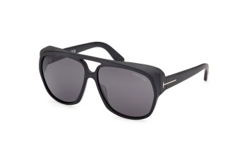 Okulary przeciwsłoneczne Tom Ford FT1103 02A Kwadratowe Czarne