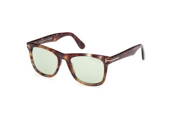 Okulary przeciwsłoneczne Tom Ford FT1099 56N Kwadratowe Havana