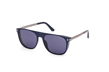 Okulary przeciwsłoneczne Tom Ford FT1105 90V Kwadratowe Niebieskie