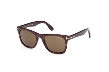 Okulary przeciwsłoneczne Tom Ford FT1099 52J Kwadratowe Havana