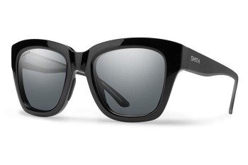 Okulary przeciwsłoneczne Smith SWAY 807/M9 Polarized Prostokątne Czarne